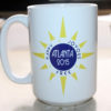 Custom 15 oz ceramic convention coffee mug with logo