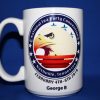 Custom 15 oz ceramic convention coffee mug with logo
