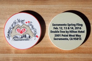 Poker chips for events and conventions