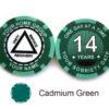 AA Sobriety 1 Year or More Chip - cadmium green