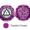 AA Sobriety 1 Year or More Chip - purple and light purple