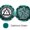 AA Sobriety 1 Year or More Chip - cadmium green