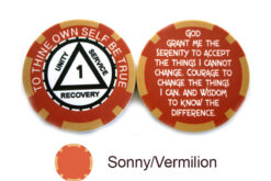 AA Sobriety 1 Year or More Chip - sonny and vermilion