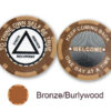 AA Sobriety Welcome Chip - bronze and burlywood